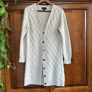 Pure Collection Wool and Cashmere Long Cardigan size 8/10